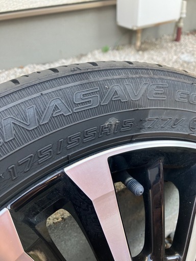 ルーミー　後期　カスタム　GT 純正　175/55R15 15インチ　１本 新車外し 最上位グレード装備品】トヨタ ルーミー カスタムG-T