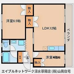 初期費用0円♪即入居可♪ﾘﾉﾍﾞ済2LDK/49㎡、管理費込でも4.5万円以下、鉄筋ｺﾝｸﾘｰﾄ、ｴｱｺﾝ2台、写真多数、事務所使用OK！外国人の方OK♪ - 賃貸（マンション/一戸建て）