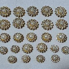 カボション25個　デコパーツ　アクセサリーパーツ　 パール　の画像