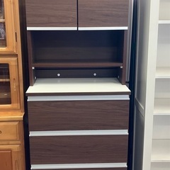 J121⭐️美品　ランドリー収納家具　ブラウン