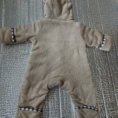 西松屋　くま耳　あったかカバーオール　ジャンプスーツ　サイズ70の画像