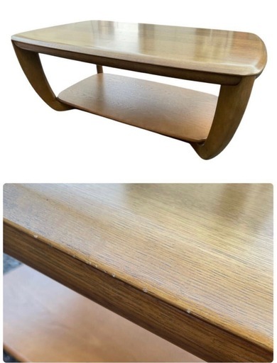 カリモク 天然木製 センターテーブル ローテーブル 北欧 レトロ カフェ