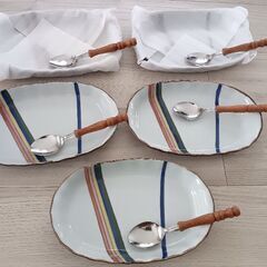 カレー皿とスプーンのセット　新品