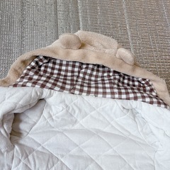 西松屋　くま耳　あったかカバーオール　ジャンプスーツ　サイズ70の画像