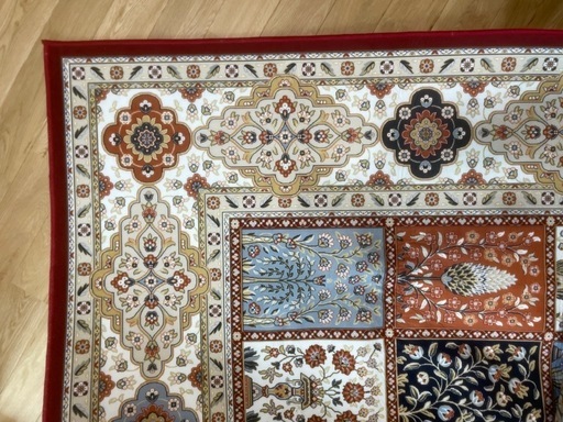 200㎝×200㎝)トルコ絨毯風ラグ (さつき) 蔵前のカーペット