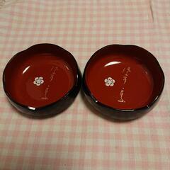 漆器 菓子皿2個セット