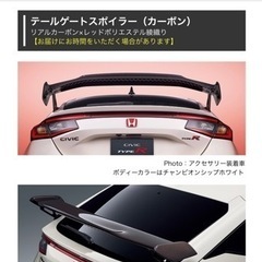 シビックタイプR テールゲートスポイラー　カーボン