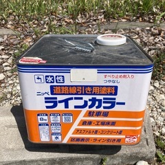 ニッペ　ラインカラー　白　水性 