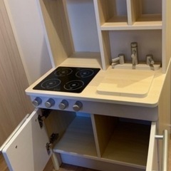 キッチン　おままごと　木製の画像