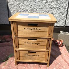 JM19726S)★お値下げ★木製3段ボックス/ミニチェスト 幅...