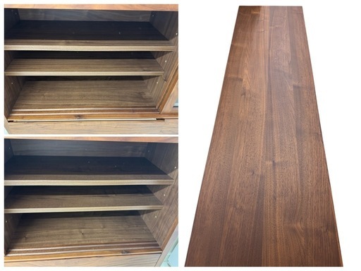 【定価22万円以上！】高野木工 カノCANO 145 ローカップボード　WALNUT　キャビネット　リビングボード　カップボード　幅1