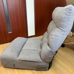 【美品】NITORI 座椅子ソファ グレーの画像