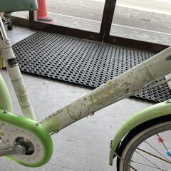 20インチ 自転車 子供用 ジュニア 変速なし  スタンド 鍵 カゴ付き 札幌市手稲区の画像