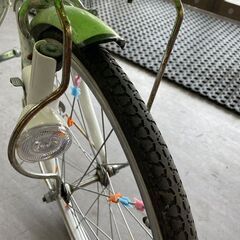 20インチ 自転車 子供用 ジュニア 変速なし  スタンド 鍵 カゴ付き 札幌市手稲区の画像