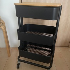 IKEA RÅSKOG ロースコグ　ブラック　フタ付き の画像