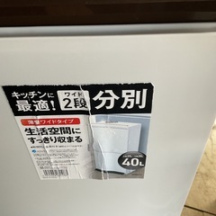 分別ゴミ箱　20＋20L  中古の画像