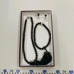 0414-089 ネックレス　イヤリング　数珠セット