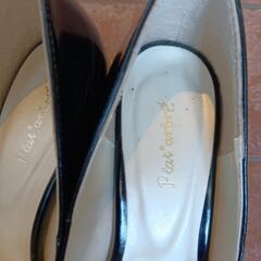 パンプス ビジュー付き 24.5の画像