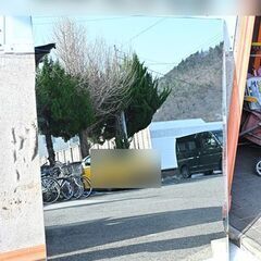 ☆床屋さんで使われていた鏡A
