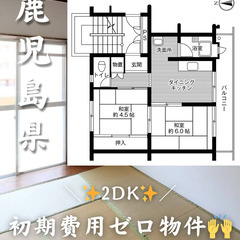 鹿児島県鹿児島市　初期費用ゼロ　生活保護可