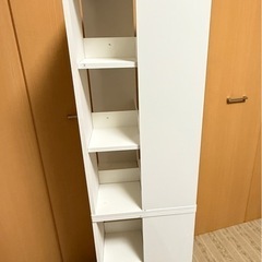 【ニトリ】回転式 本棚 コミックラック 6段 白色 