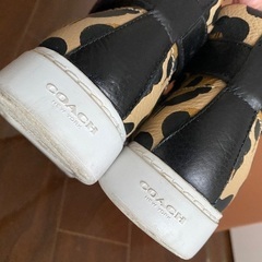 美品 Coach コーチ X Gary Baseman Wild Beast 希少 限定 レザースニーカー　の画像