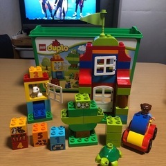 LEGO デュプロ 緑のバケツ の画像