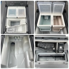 パナソニック ドラム式電気洗濯乾燥機  NA-VG2800L 洗濯容量10kg 23年製 左開き  Cuble ドラム式洗濯機 Panasonic ブラックの画像