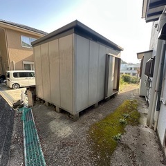 イナバ物置組み立て