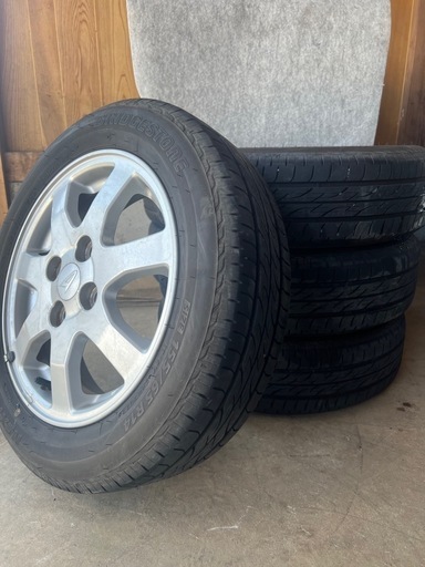 履き替え無料ダイハツホイールタイヤ付き155/65R14 75S ブリヂストン