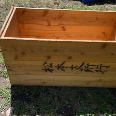 きれいなりんご箱（野菜のプランターにも）の画像