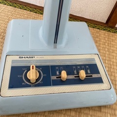 レア　昭和59年　レトロ 扇風機 SHARP PJ-34ZS ビンテージ 1984年式 インテリア 伸縮レバー付　シャープ 当時物 家電　動作確認済　清掃済の画像