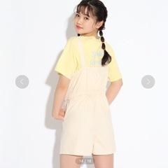 ピンクラテ キュロットサロペ 150 未使用タグ付きの画像
