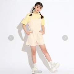 ピンクラテ キュロットサロペ 150 未使用タグ付きの画像