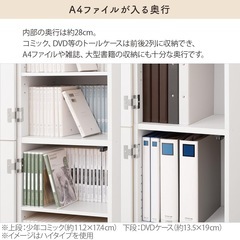 隙間収納 隙間ラック 扉付きラック 本棚にも！の画像