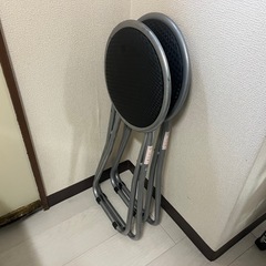 折りたたみ椅子　2脚セットの画像