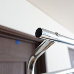 ルミナス ハンガーラック プロ 斜め2段 ダブル クローム 幅100cm 頑丈 耐荷重105kg HPS-W100CRの画像
