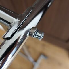 ルミナス ハンガーラック プロ 斜め2段 ダブル クローム 幅100cm 頑丈 耐荷重105kg HPS-W100CRの画像