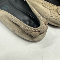 【 BALENCIAGA バレンシアガ 】スエード バレエシューズ フラットの画像