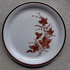 ストーンウェア　レトロ　大皿　２種４枚の画像