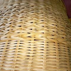 中古【籐製】大きめ籠の画像