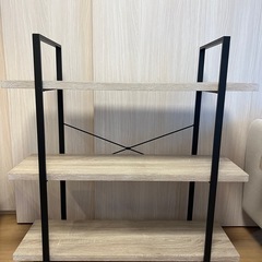LOWYA シェルフ モルタル調リビング収納  の画像