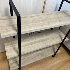 LOWYA シェルフ モルタル調リビング収納  の画像