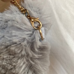 JILL STUART グレー ファーポーチバッグの画像