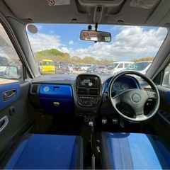 【支払総額15.8万円】ド派手な5速MT軽自動車！プレオRSスーパーチャージャー車検令和9年4月 柿本マフラー 車高調の画像