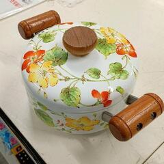 0414-131 ホーロー鍋 両手鍋 