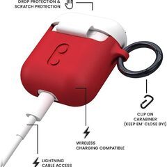 【Case-Mate】AirPods ケース モンスター「悲観主義者で不満だらけでしかも凶暴！みんなの反面教師 エッジ」シリコン カバー[ワイヤレス充電対応/リング グリップ付き]ソフト 可愛い かわいい AirPodsケース AirPodsカバー アメリカンの画像