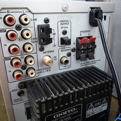 ステレオ コンポ オンキョー FR-N3X ディスプレイ難あり CD/MD再生OK リモコン付き 中古 ONKYO 苫小牧西店の画像