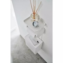 tower トイレ収納　トイレットペーパーホルダー上トレー＆収納ケース　山崎実業 の画像