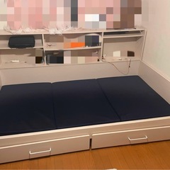 nitori 収納付きシングルベッドの画像